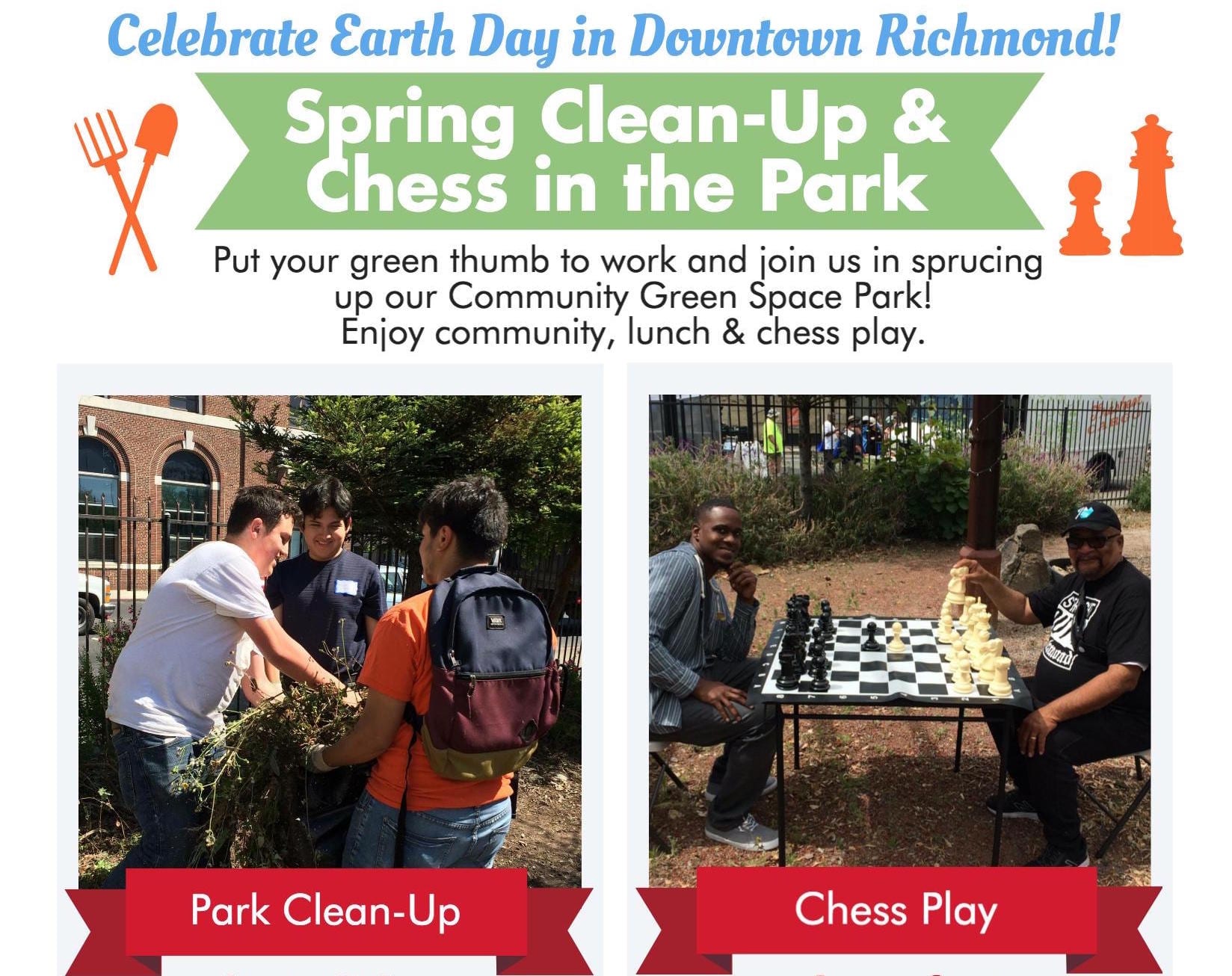 New Collaborative Group to Host First Event in Downtown Richmond to Celebrate Earth Day & Play Chess