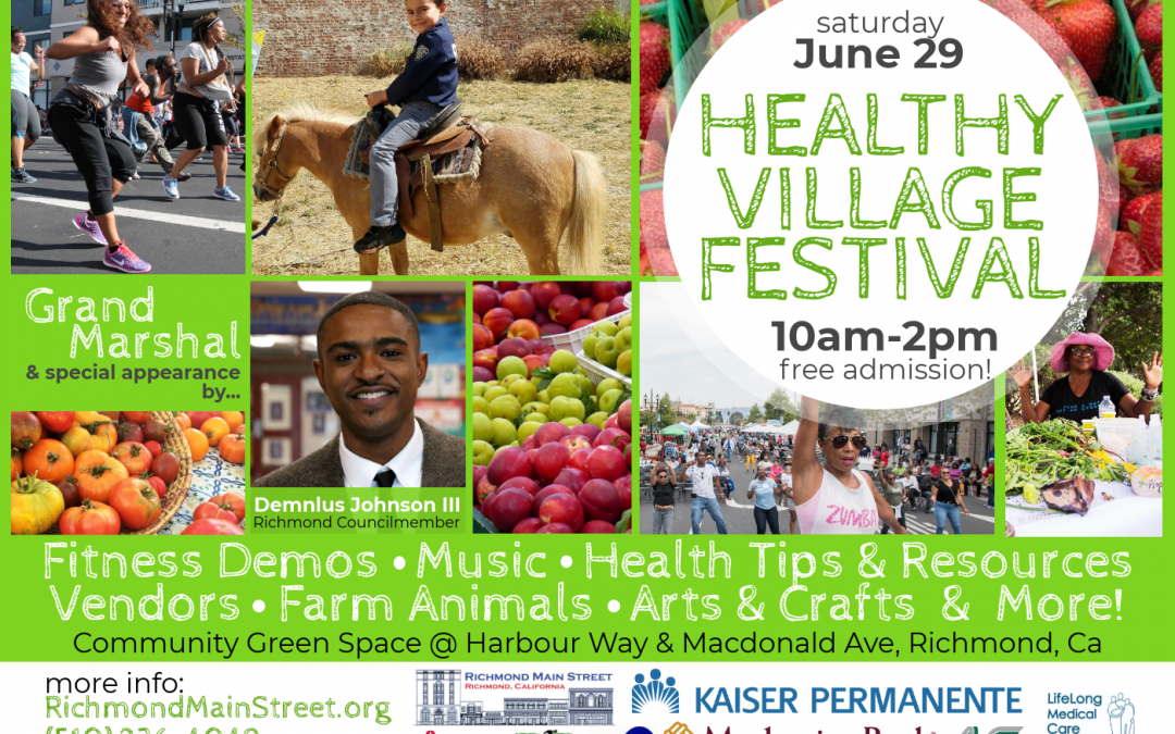 Media Alert: Summer in Downtown Richmond Starts with Healthy Village Festival Featuring Grand Marshal Demnlus Johnson III