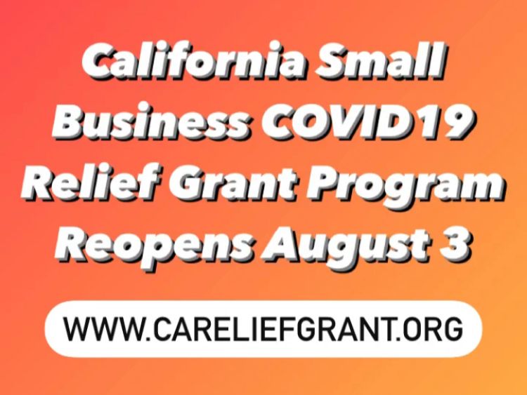 CA SmBizReliefGrant Reopening