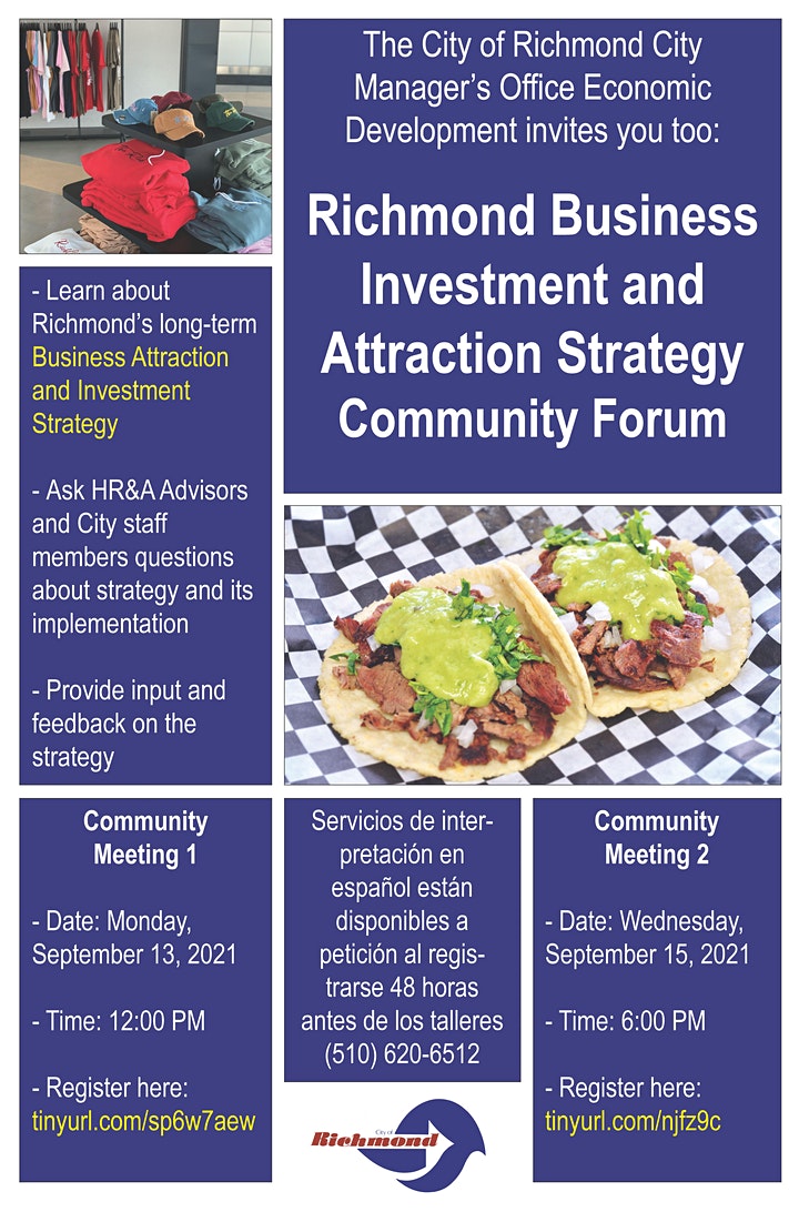 3. Richmond Business Investment&Attraction Community Forum Flyer